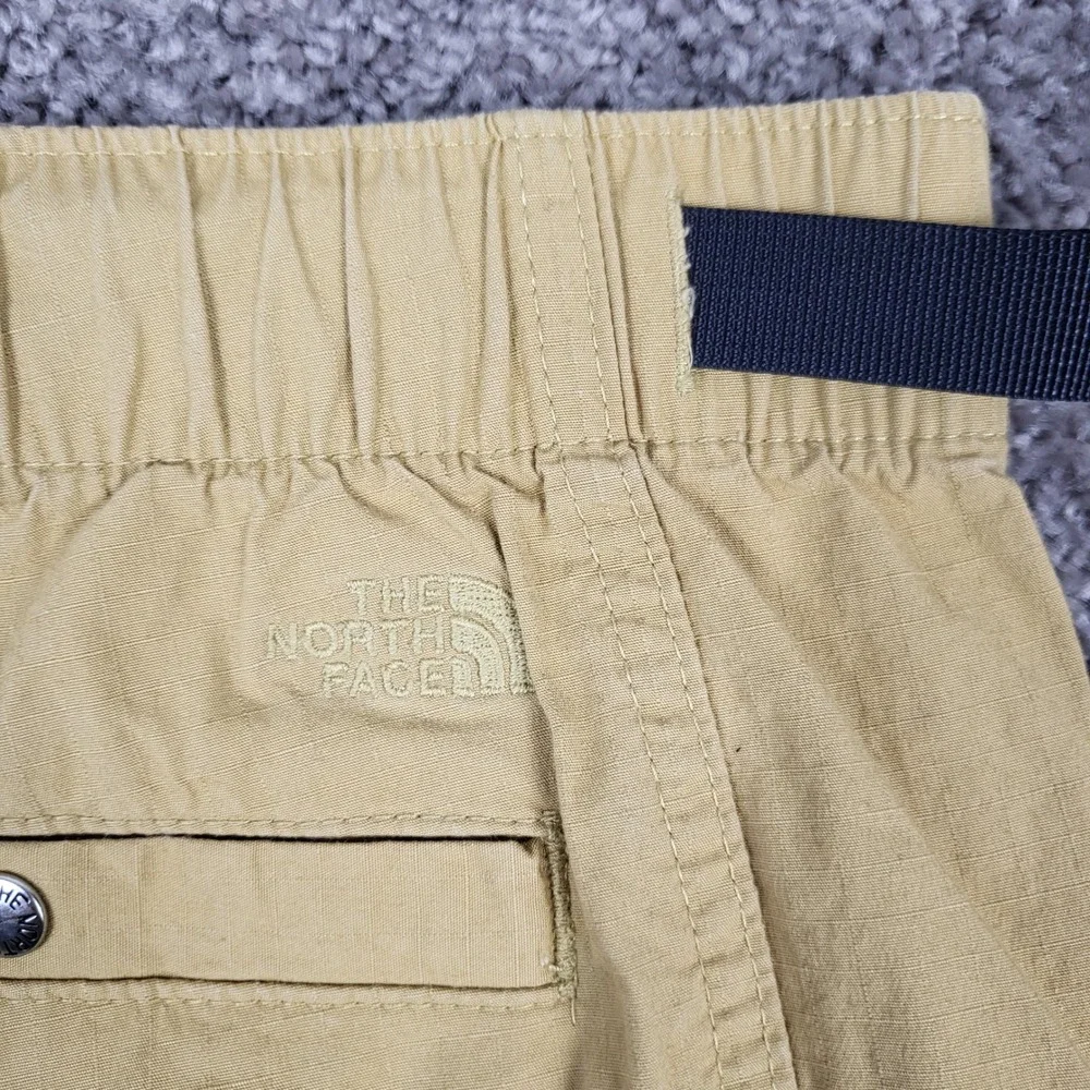 The North Face Cargo Shorts Mens Medium Tan Excellent Belted Ripstop NF0A7Q9SZSF